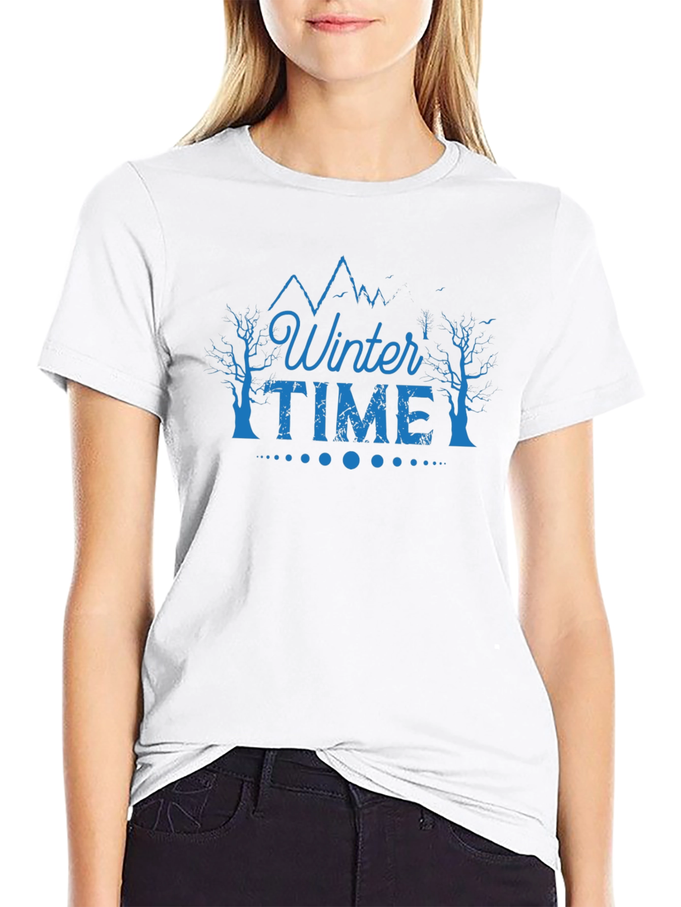 Winter Time Graphic Tee - Black