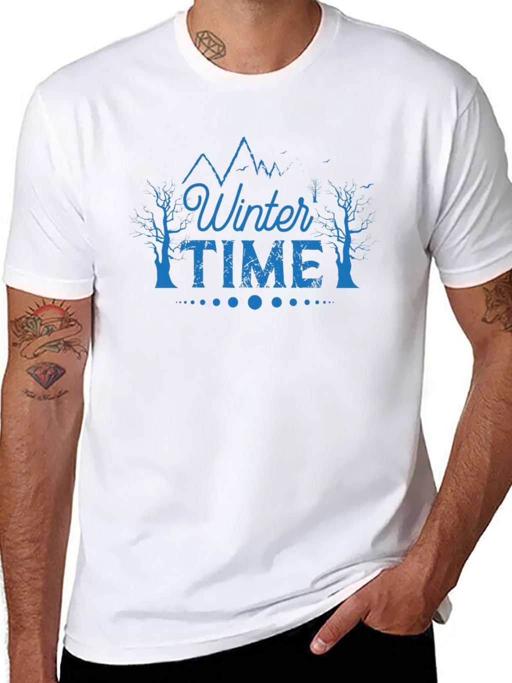Winter Time Graphic Tee - Black