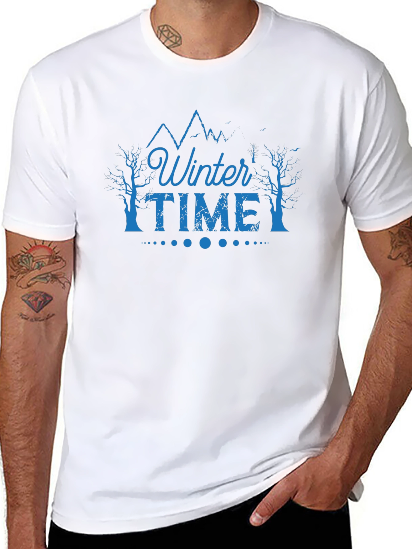 Winter Time Graphic Tee - Black