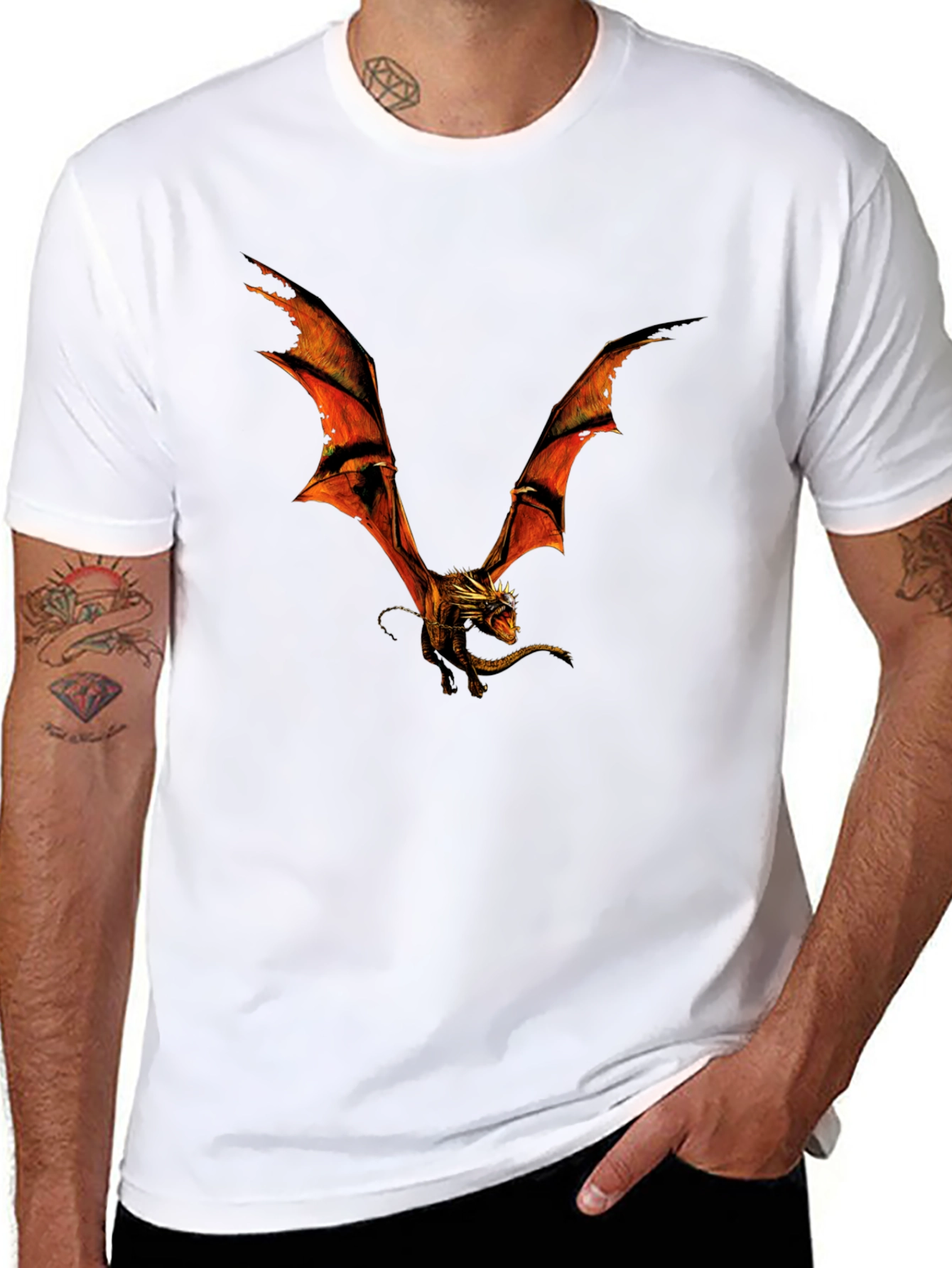 Dragon Graphic Black T-Shirt