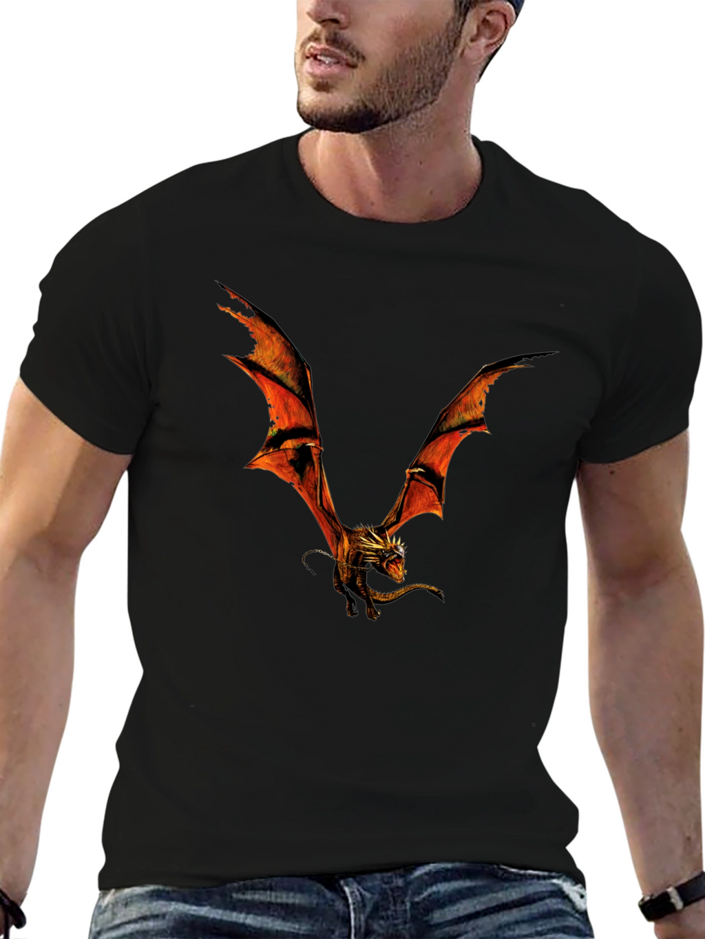 Dragon Graphic Black T-Shirt