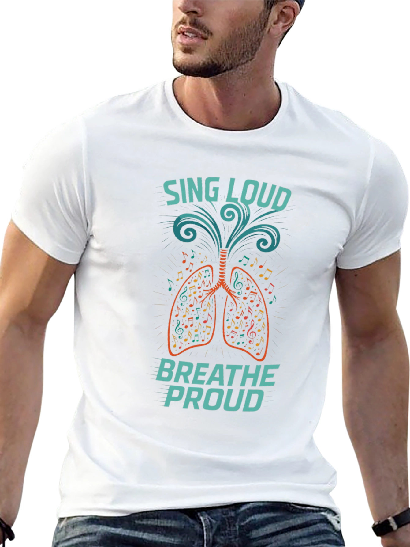Sing Loud Breathe Proud Graphic T-Shirt