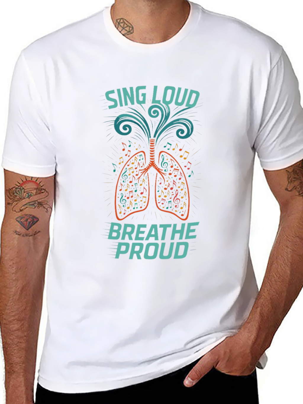 Sing Loud Breathe Proud Graphic T-Shirt