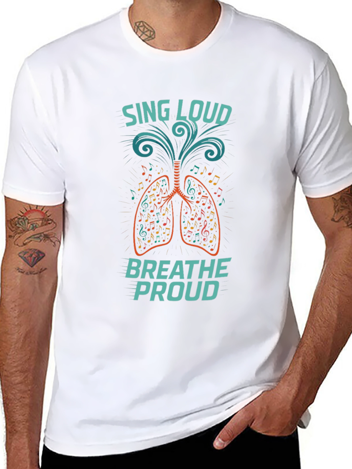 Sing Loud Breathe Proud Graphic T-Shirt