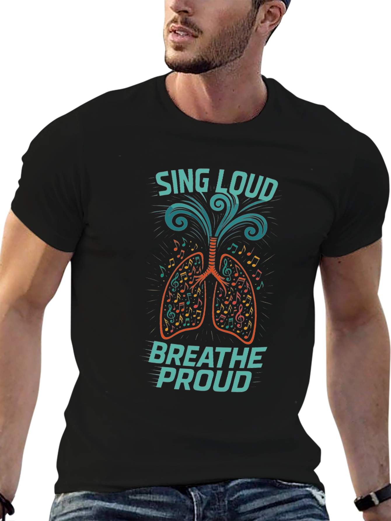 Sing Loud Breathe Proud Graphic T-Shirt