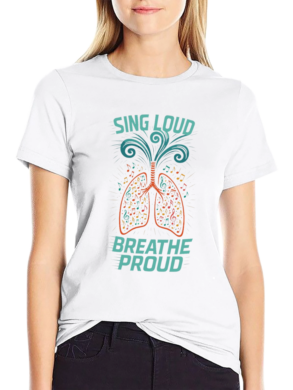 Sing Loud Breathe Proud Graphic T-Shirt