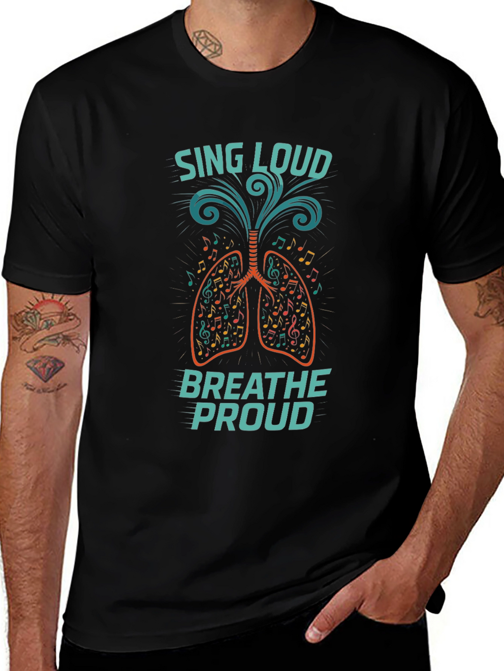 Sing Loud Breathe Proud Graphic T-Shirt