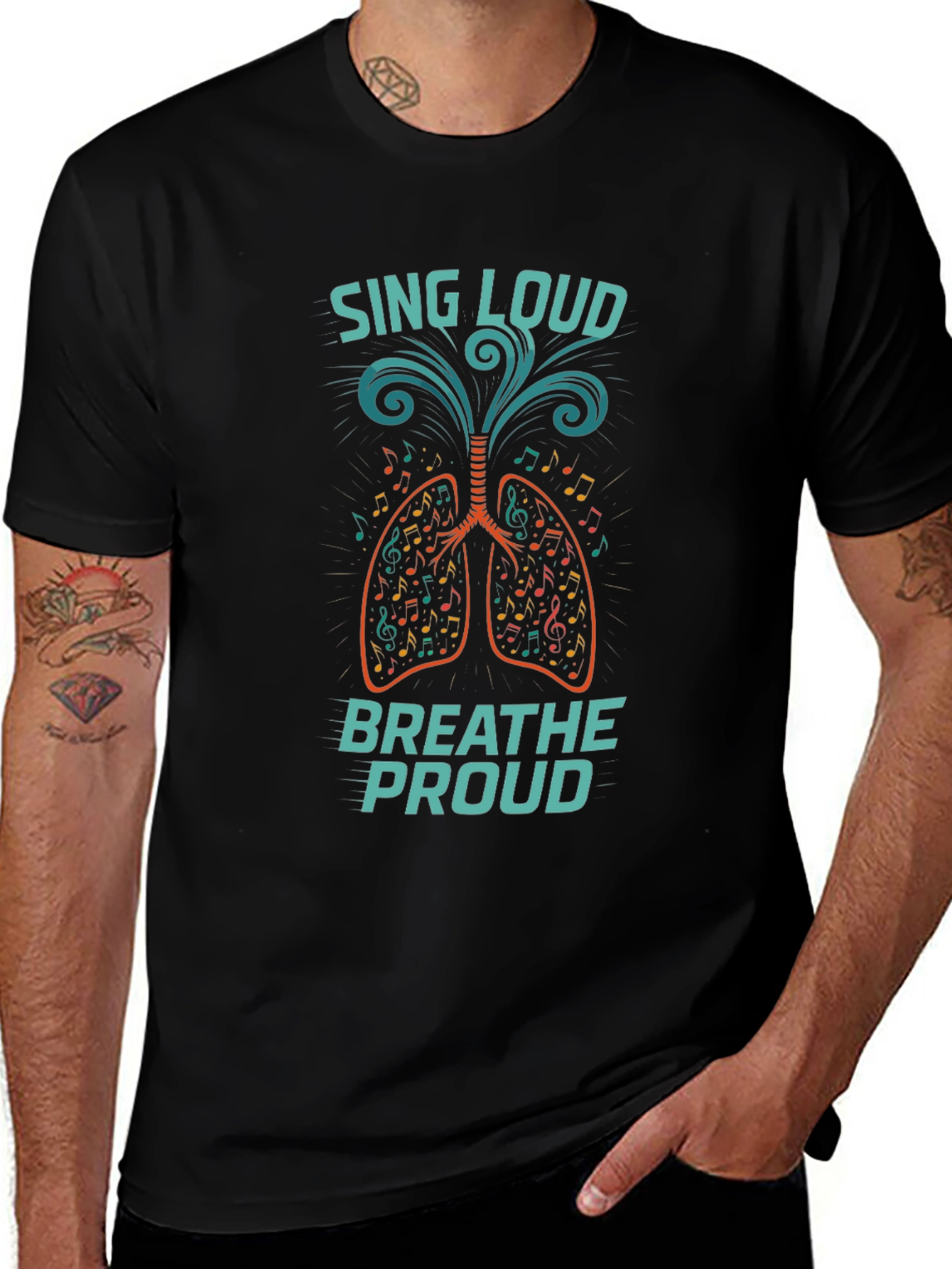 Sing Loud Breathe Proud Graphic T-Shirt