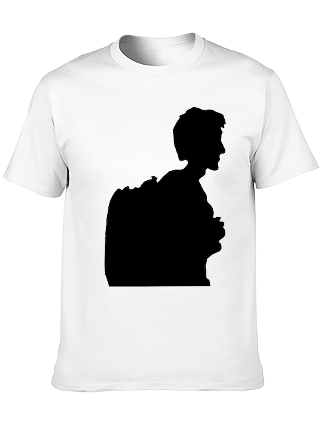 Silhouette Graphic Print Black T-Shirt