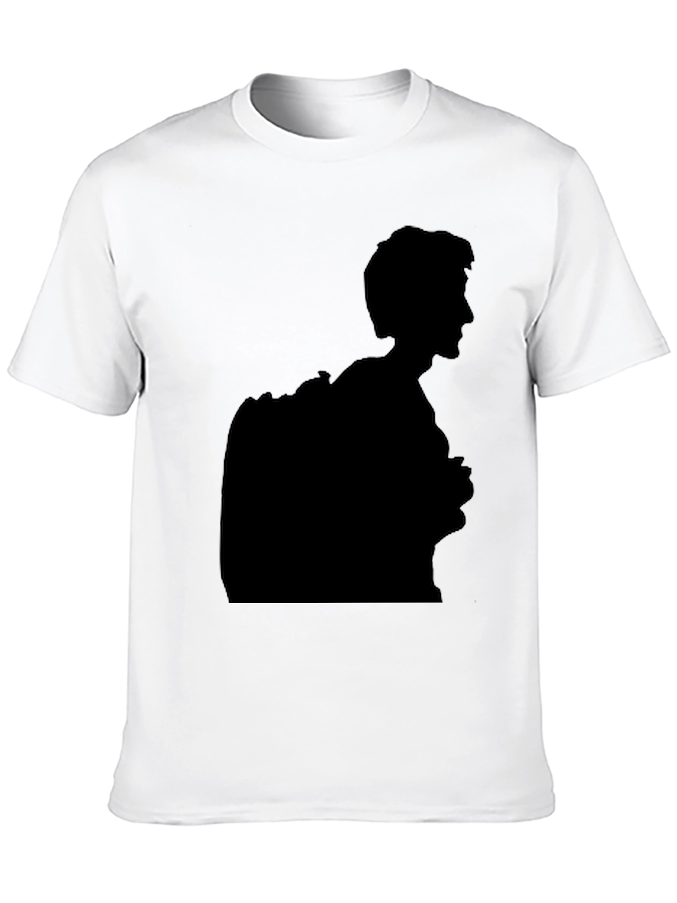 Silhouette Graphic Print Black T-Shirt
