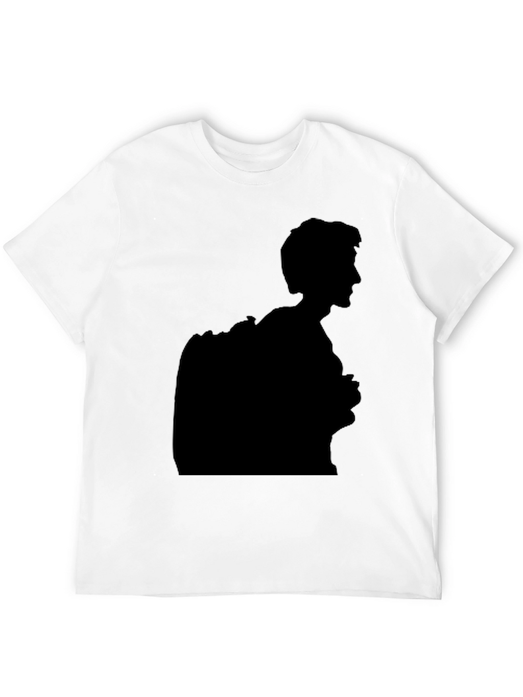 Silhouette Graphic Print Black T-Shirt