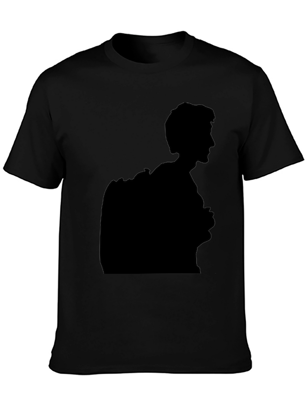 Silhouette Graphic Print Black T-Shirt
