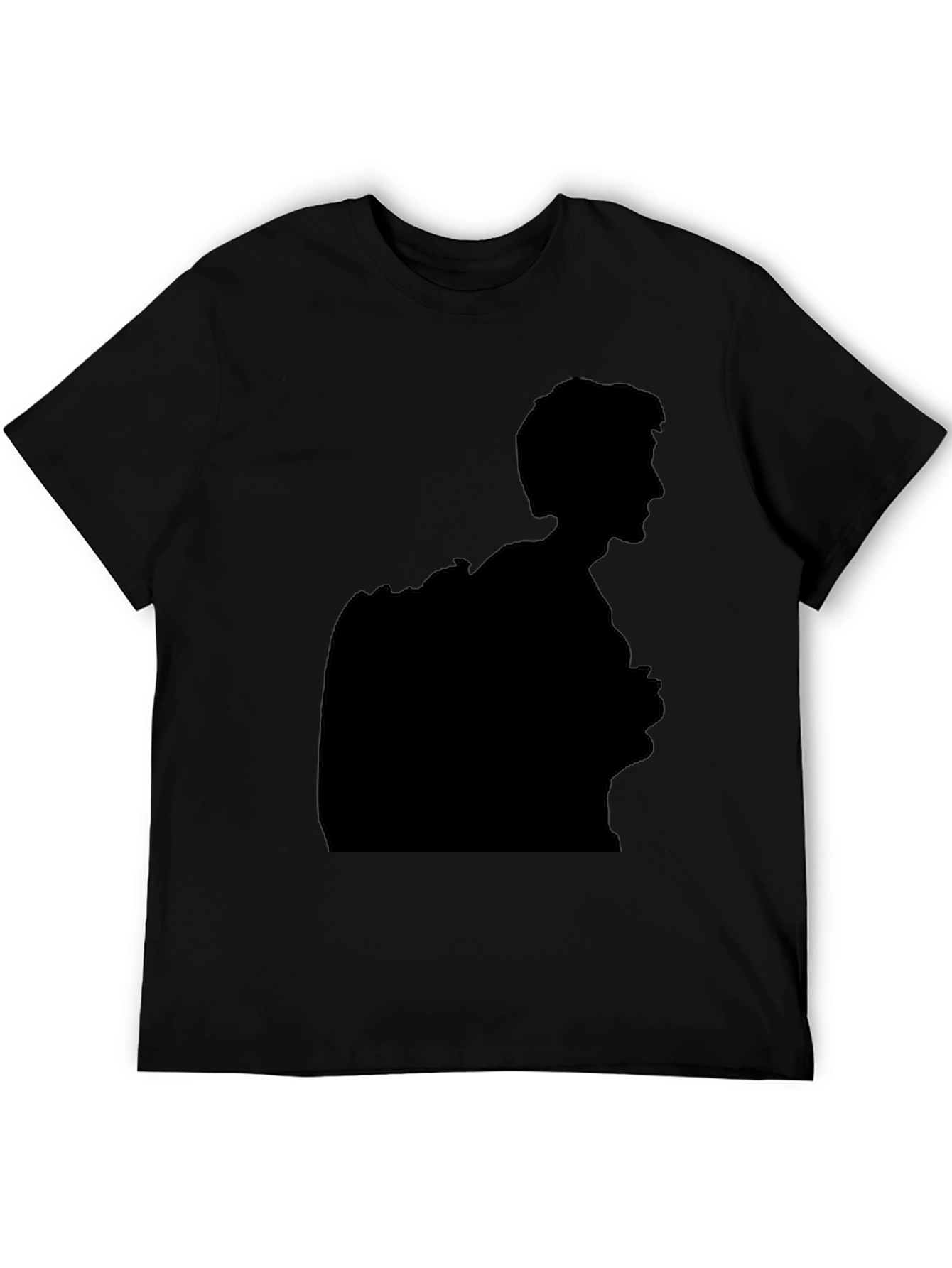 Silhouette Graphic Print Black T-Shirt
