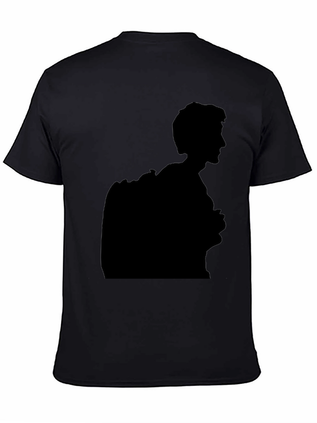 Silhouette Graphic Print Black T-Shirt