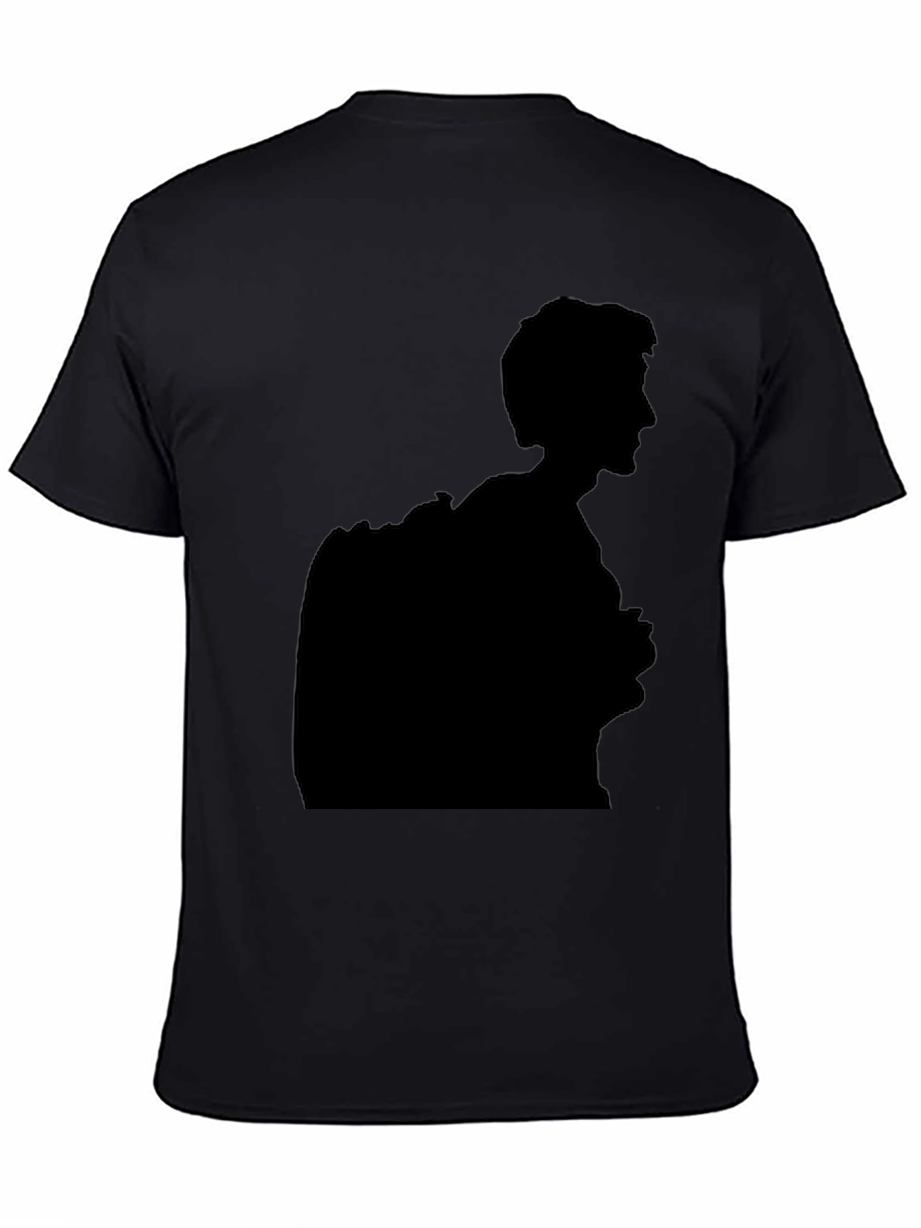 Silhouette Graphic Print Black T-Shirt