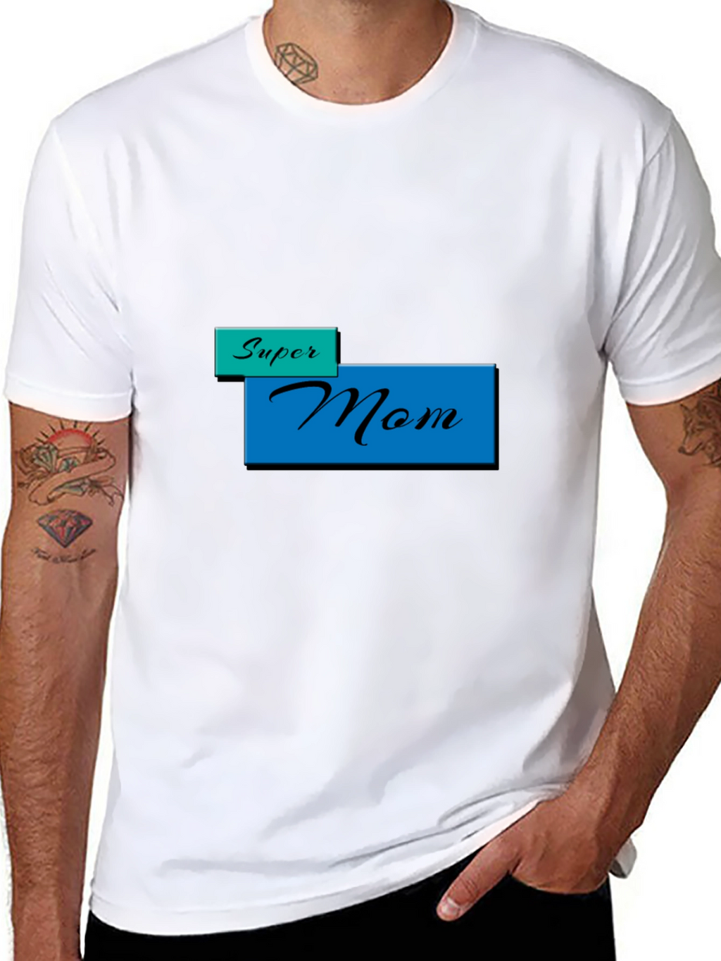 Super Mom T-Shirt - Black Stylish Mothers Day Gift