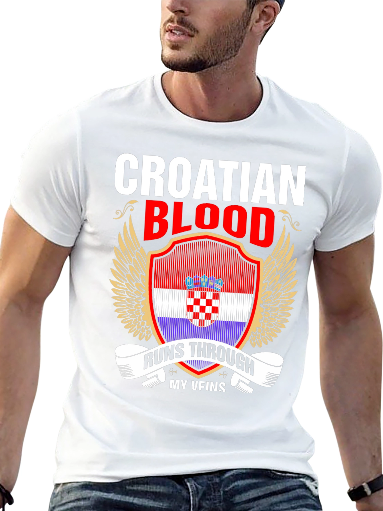 Croatian Blood Runs Through My Veins T-Shirt