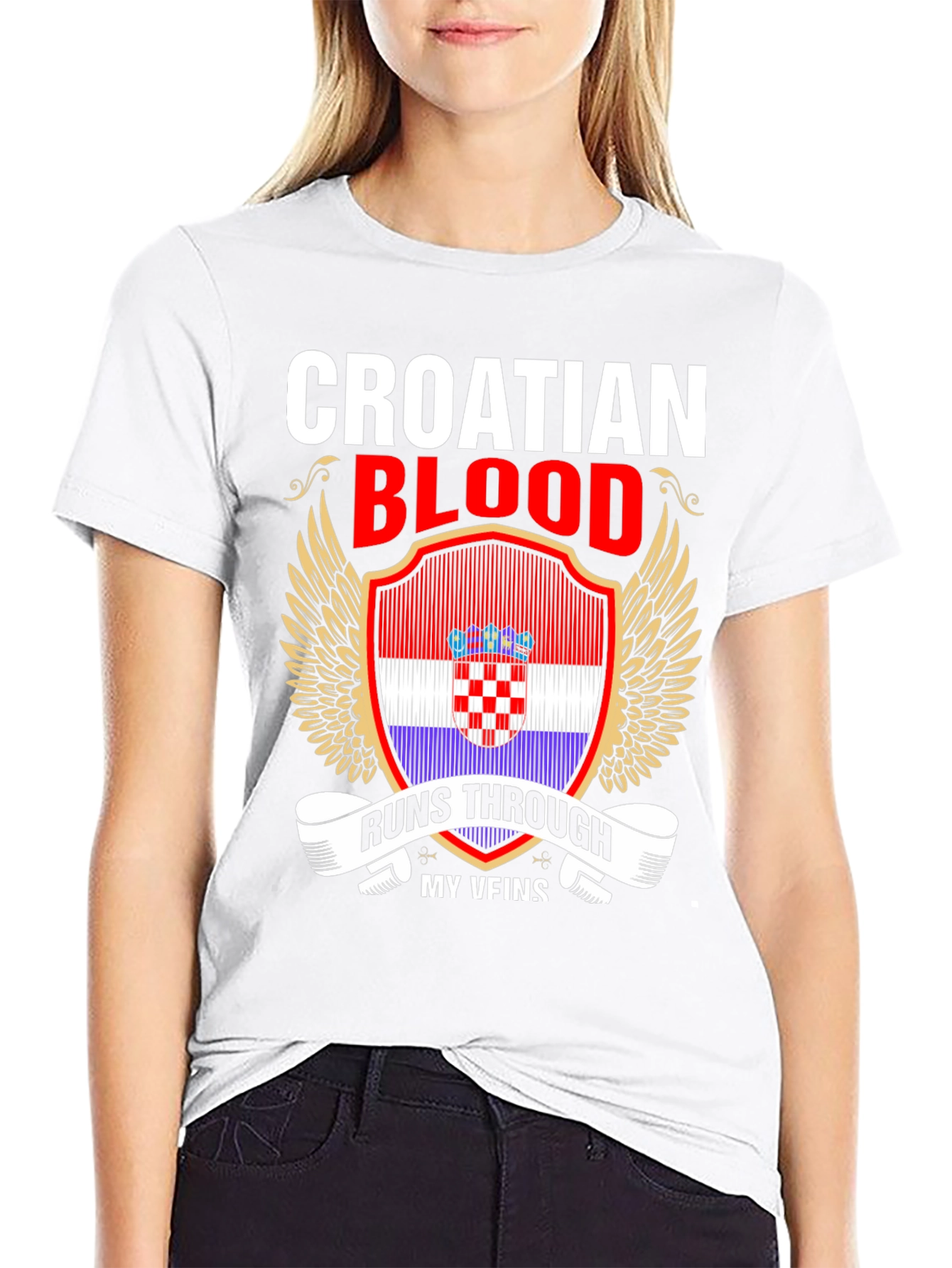 Croatian Blood Runs Through My Veins T-Shirt