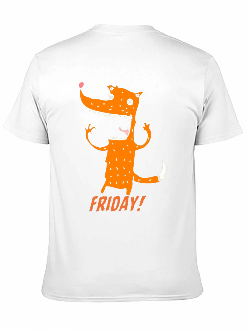 Funny Friday Fox Graphic Tee - Black