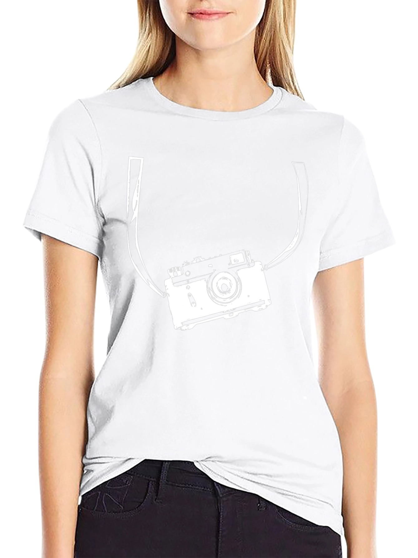 Retro Camera Graphic T-Shirt - Classic Style