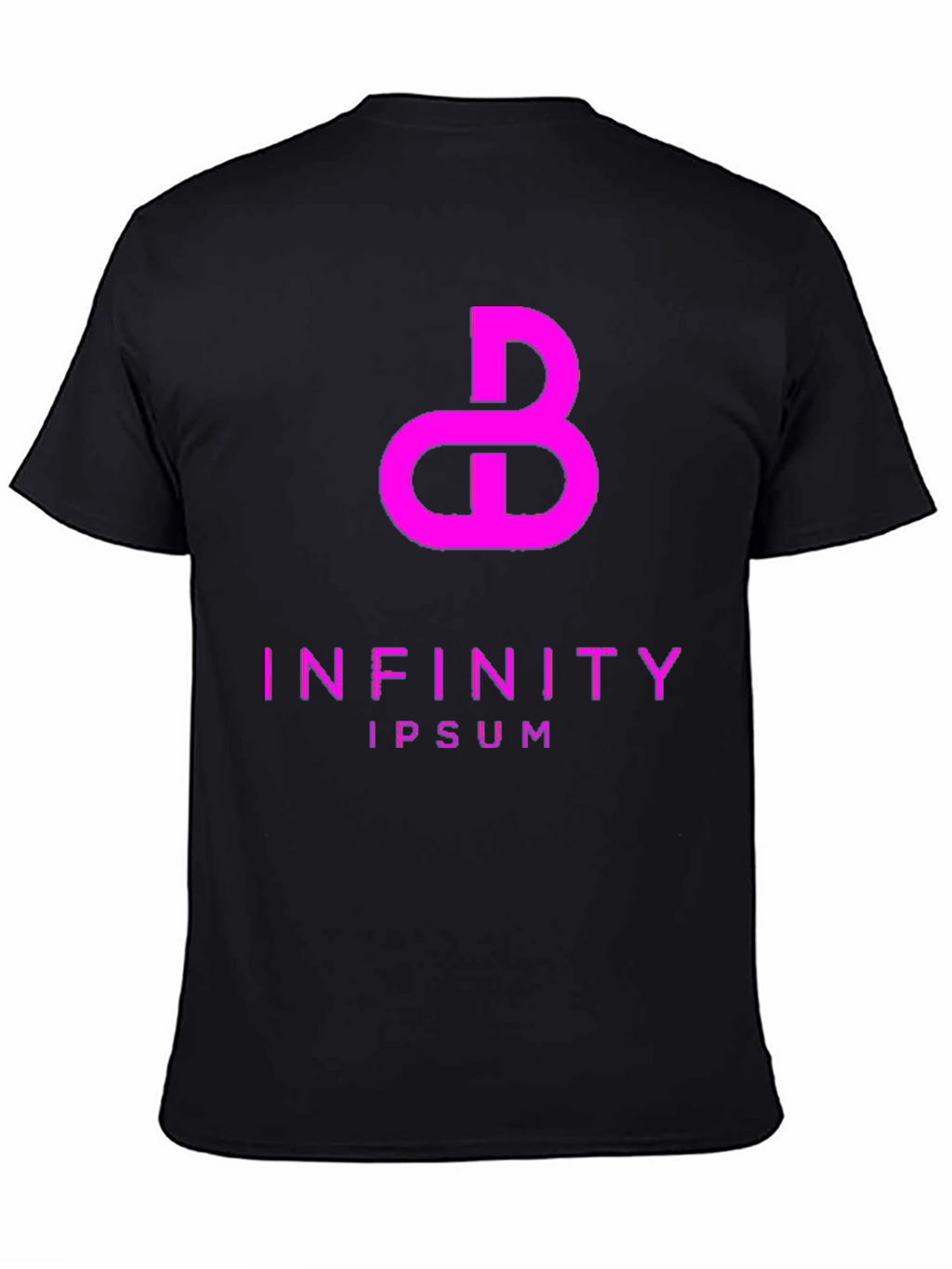 Abstract Infinity Graphic Tee - Black