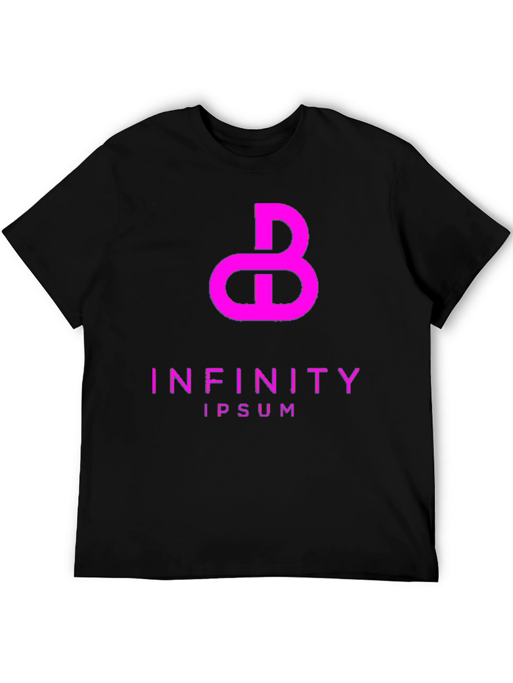 Abstract Infinity Graphic Tee - Black