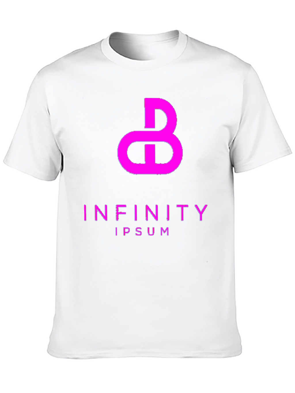Abstract Infinity Graphic Tee - Black