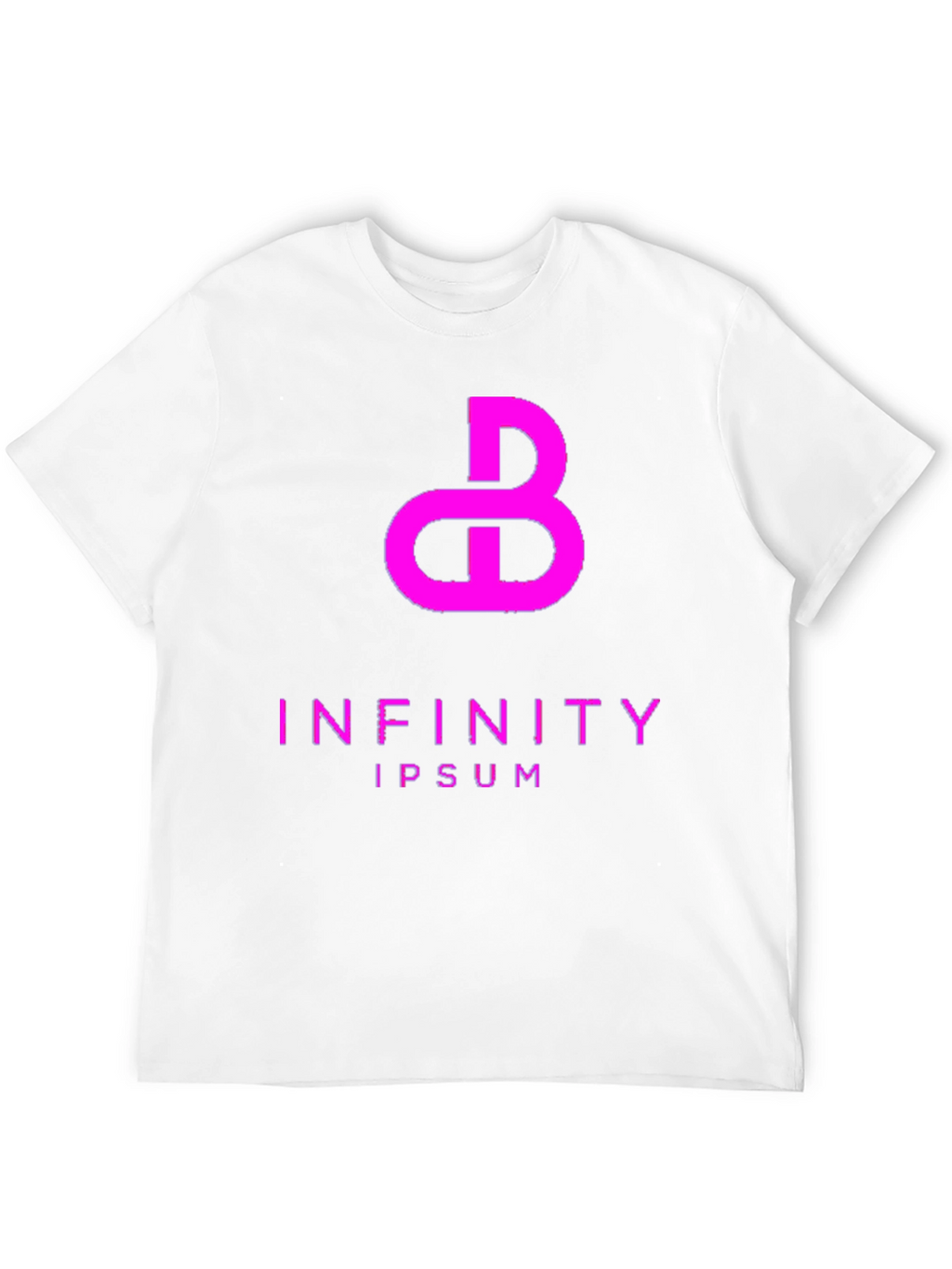Abstract Infinity Graphic Tee - Black