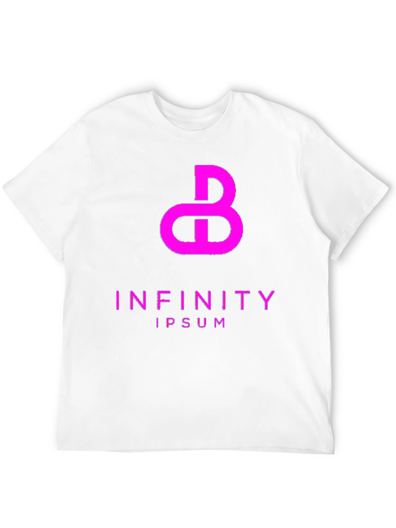 Abstract Infinity Graphic Tee - Black
