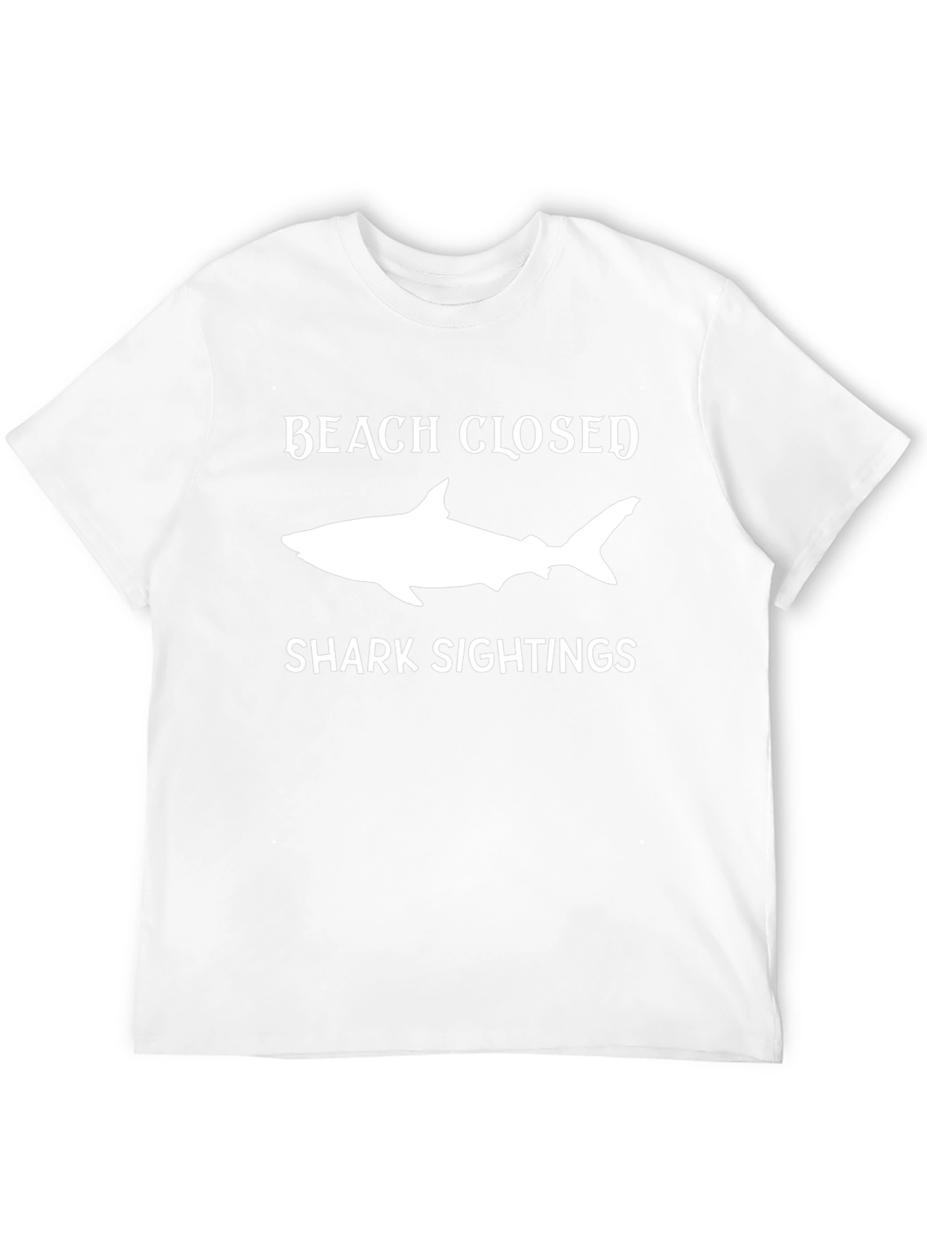 Beach Closed Shark Sightings Graphic Tee
