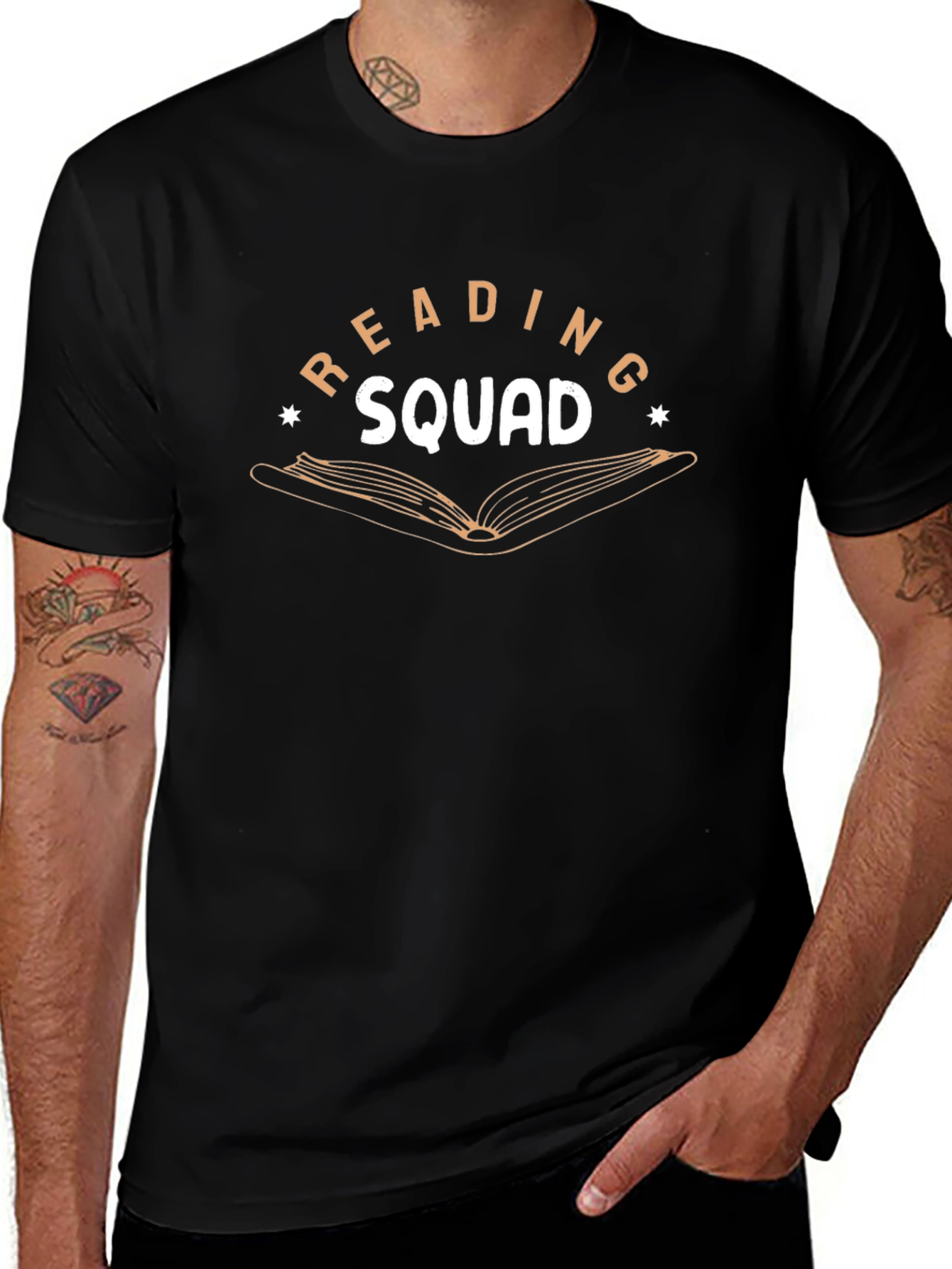 Reading Squad Graphic Tee - Book Lovers T-Shirt