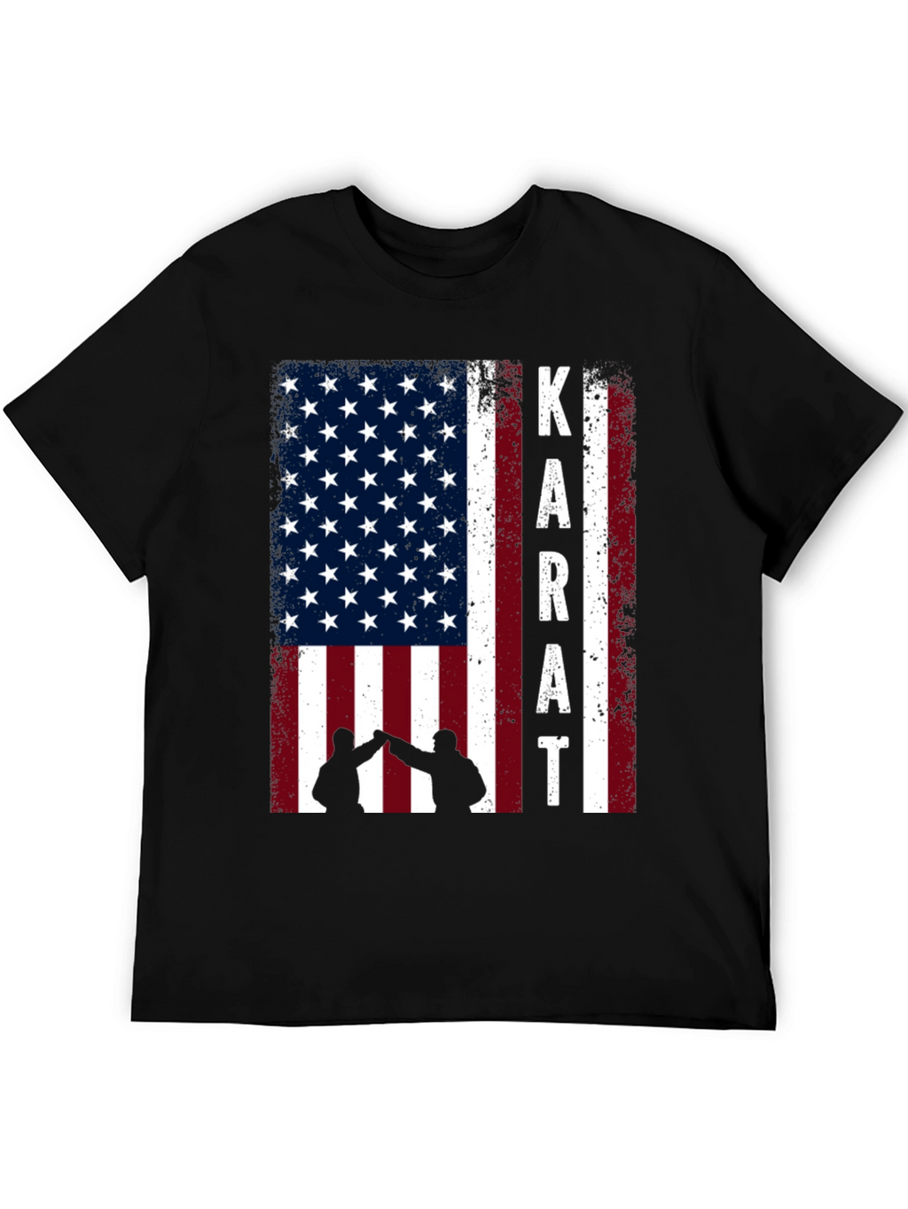 Karate USA Flag Graphic T-Shirt