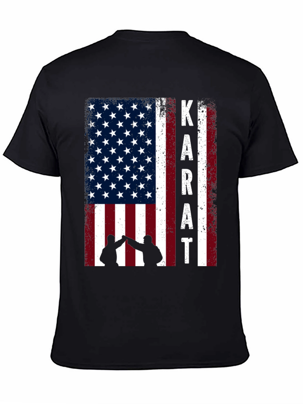 Karate USA Flag Graphic T-Shirt