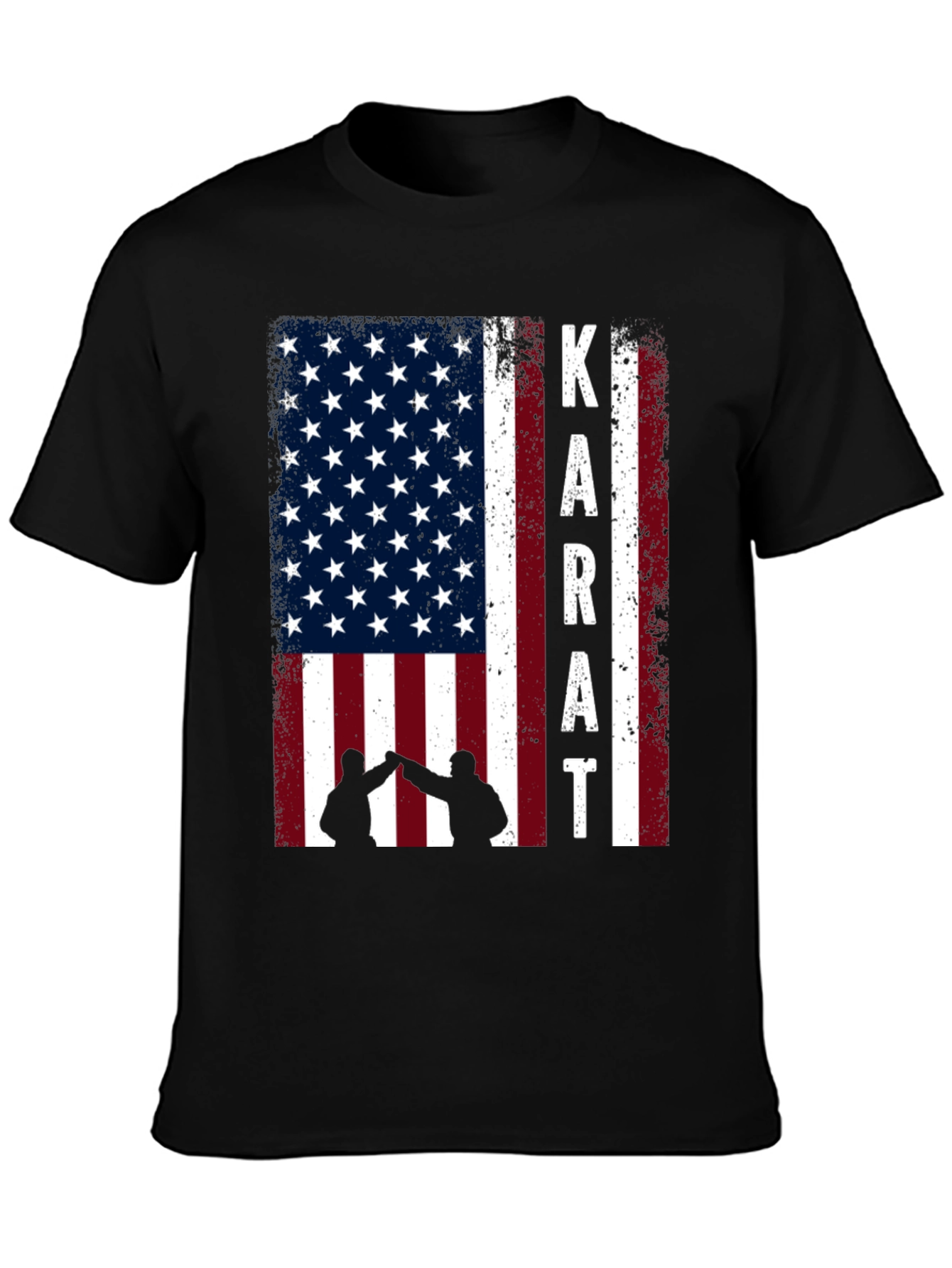 Karate USA Flag Graphic T-Shirt