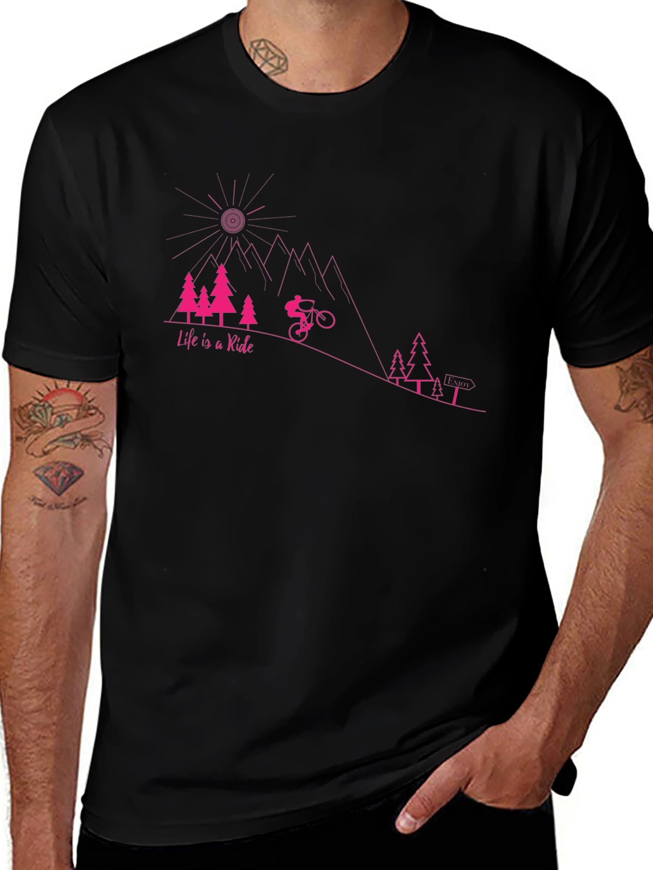 Life is a Ride Graphic Tee - Mountain Biking T-Shirt