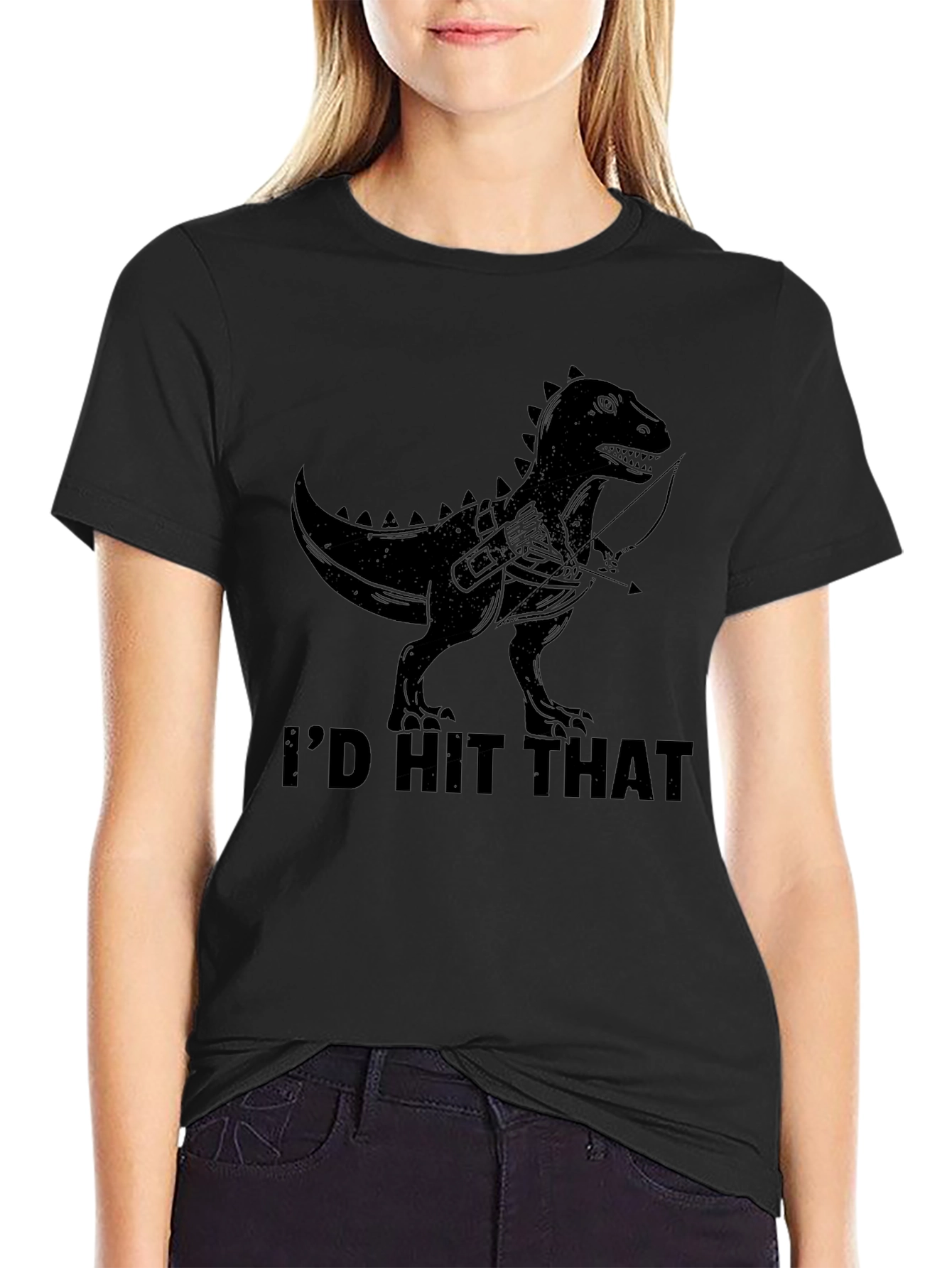 Dinosaur Archer T-Shirt - Id Hit That Funny Tee