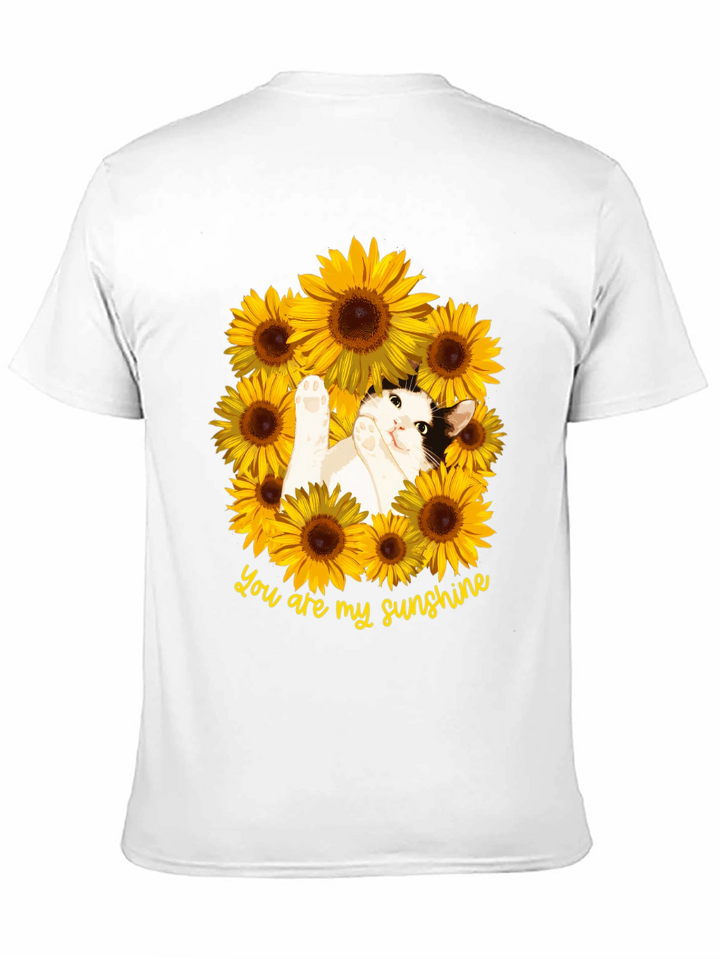 You Are My Sunshine Cat Sunflower T-Shirt