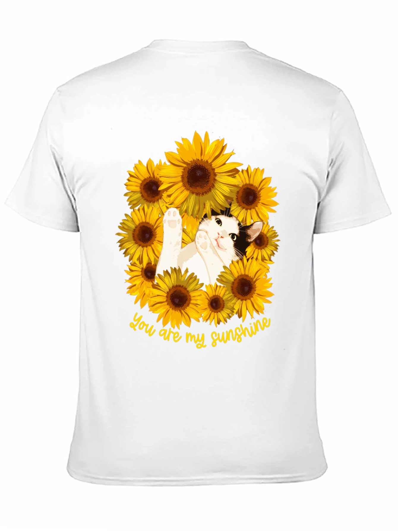You Are My Sunshine Cat Sunflower T-Shirt