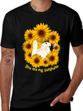You Are My Sunshine Cat Sunflower T-Shirt