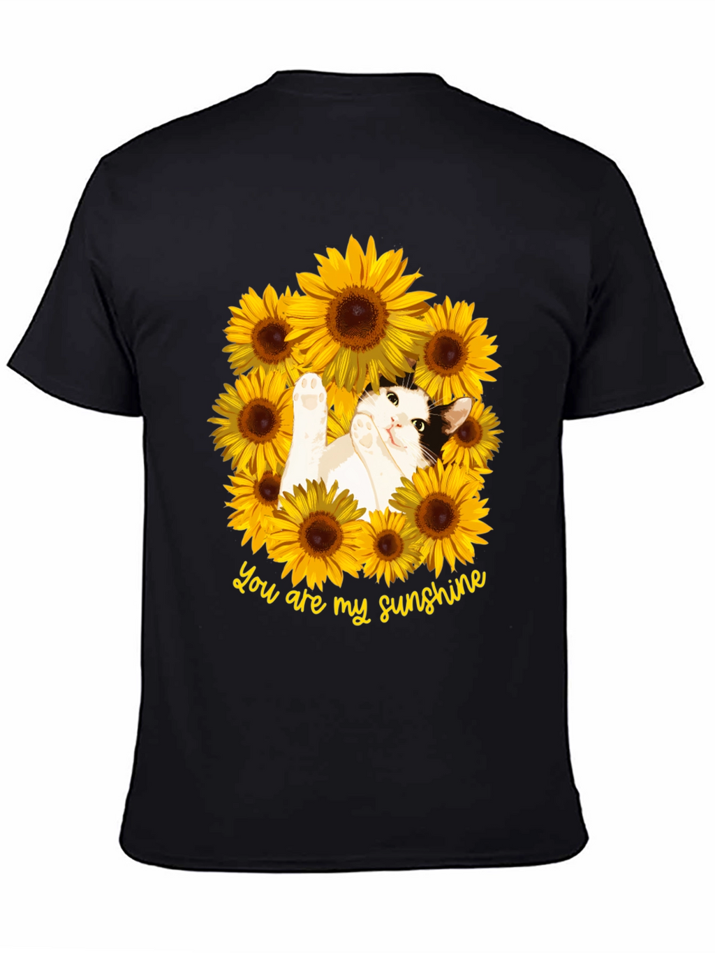 You Are My Sunshine Cat Sunflower T-Shirt