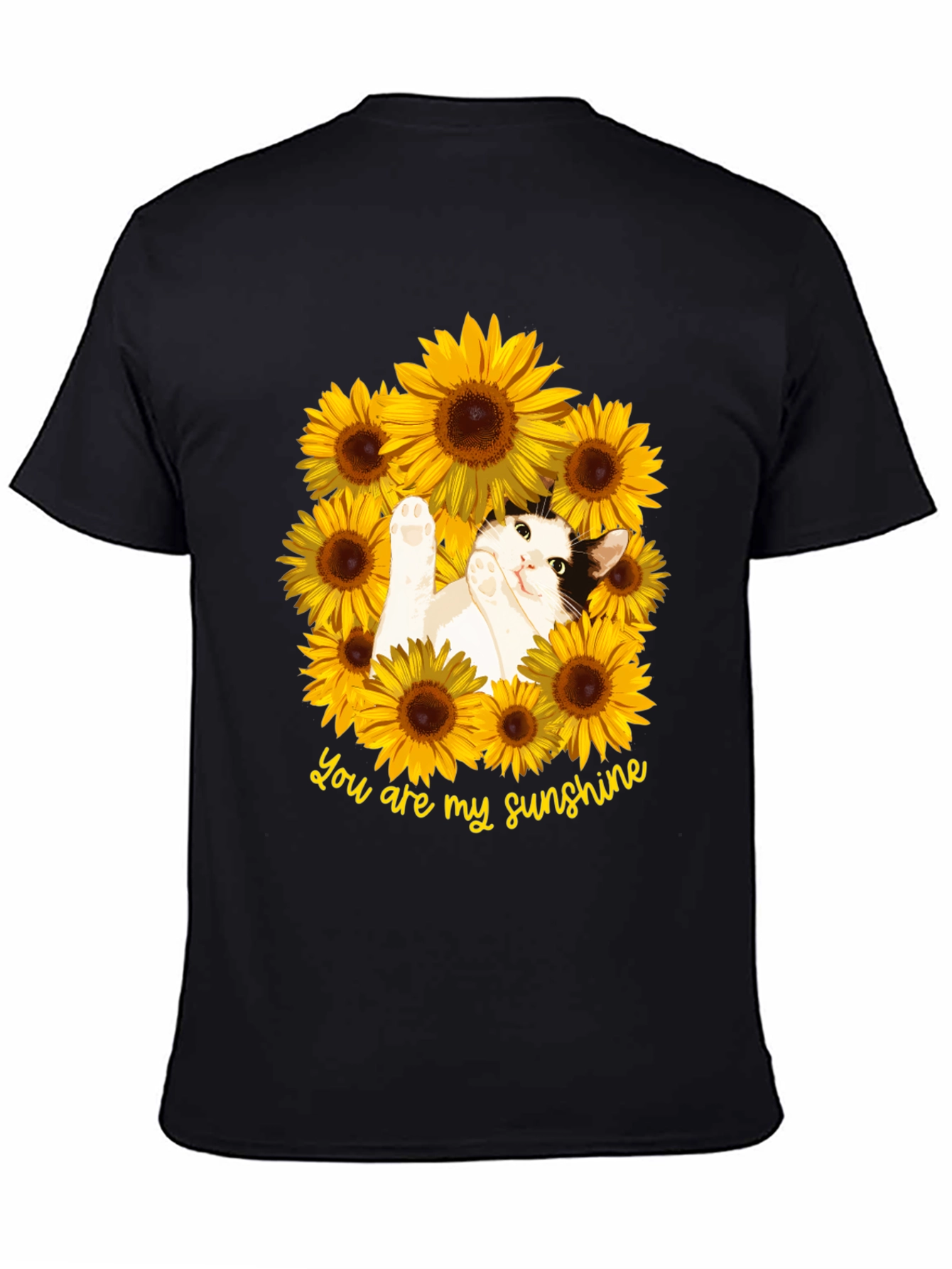 You Are My Sunshine Cat Sunflower T-Shirt