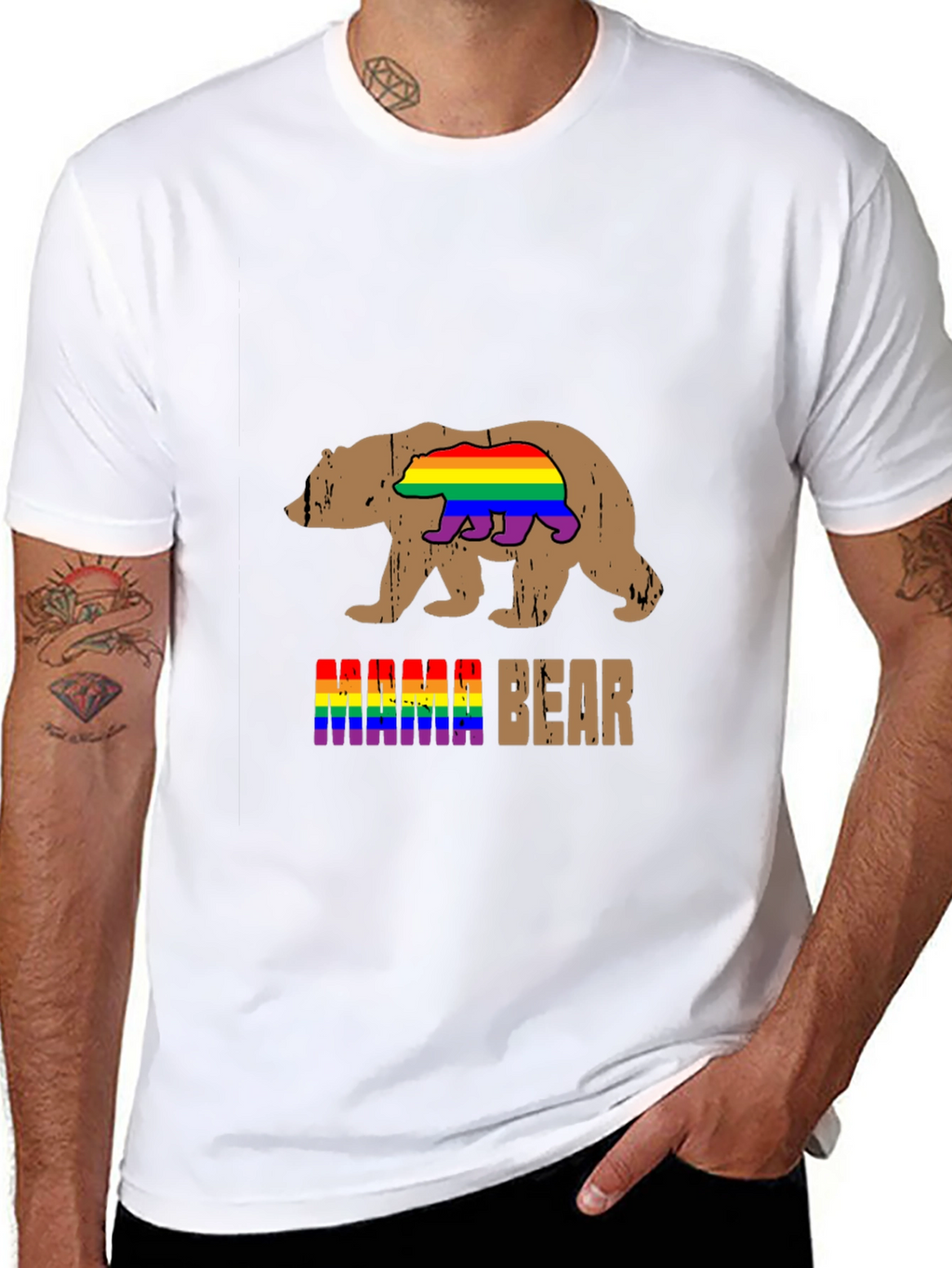 Mama Bear LGBT Pride T-Shirt