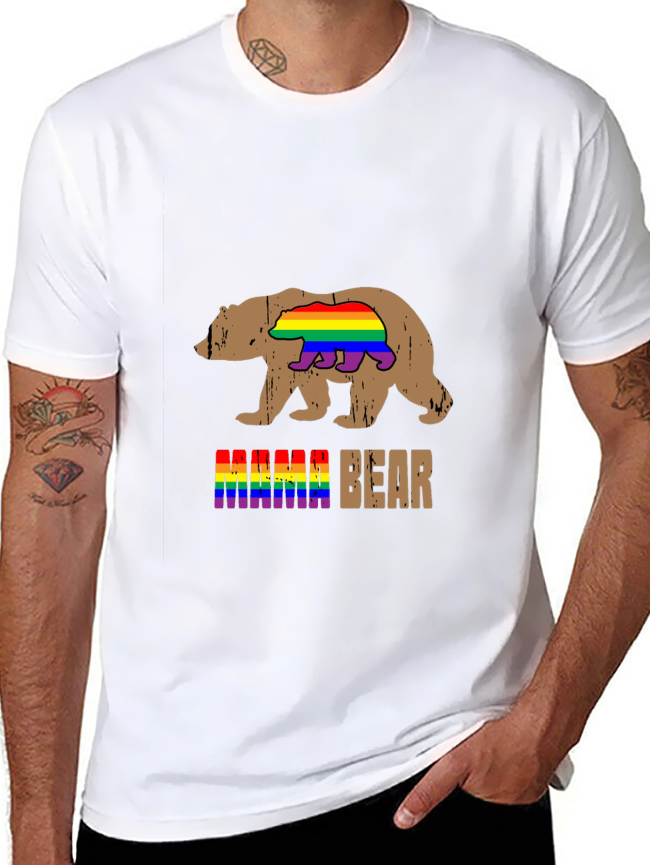 Mama Bear LGBT Pride T-Shirt