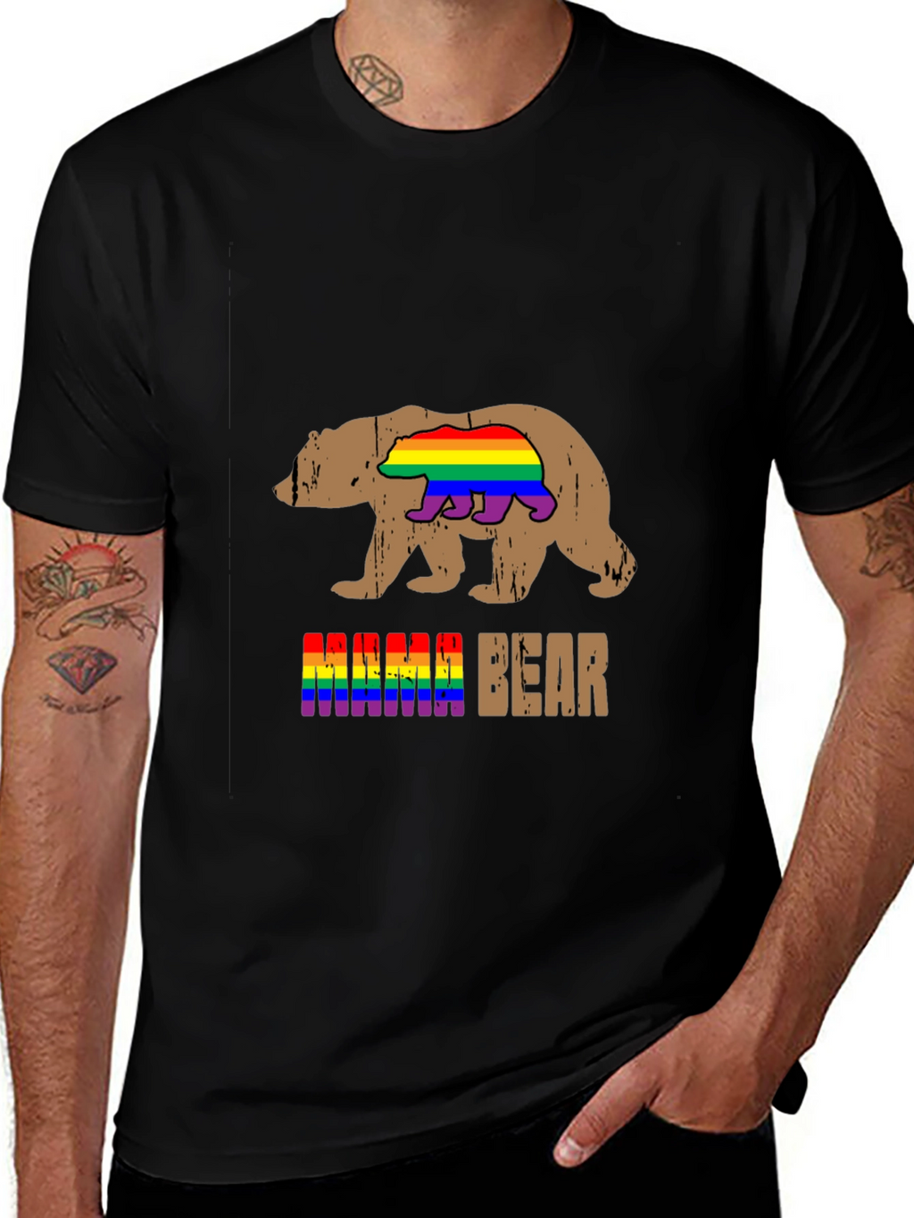 Mama Bear LGBT Pride T-Shirt