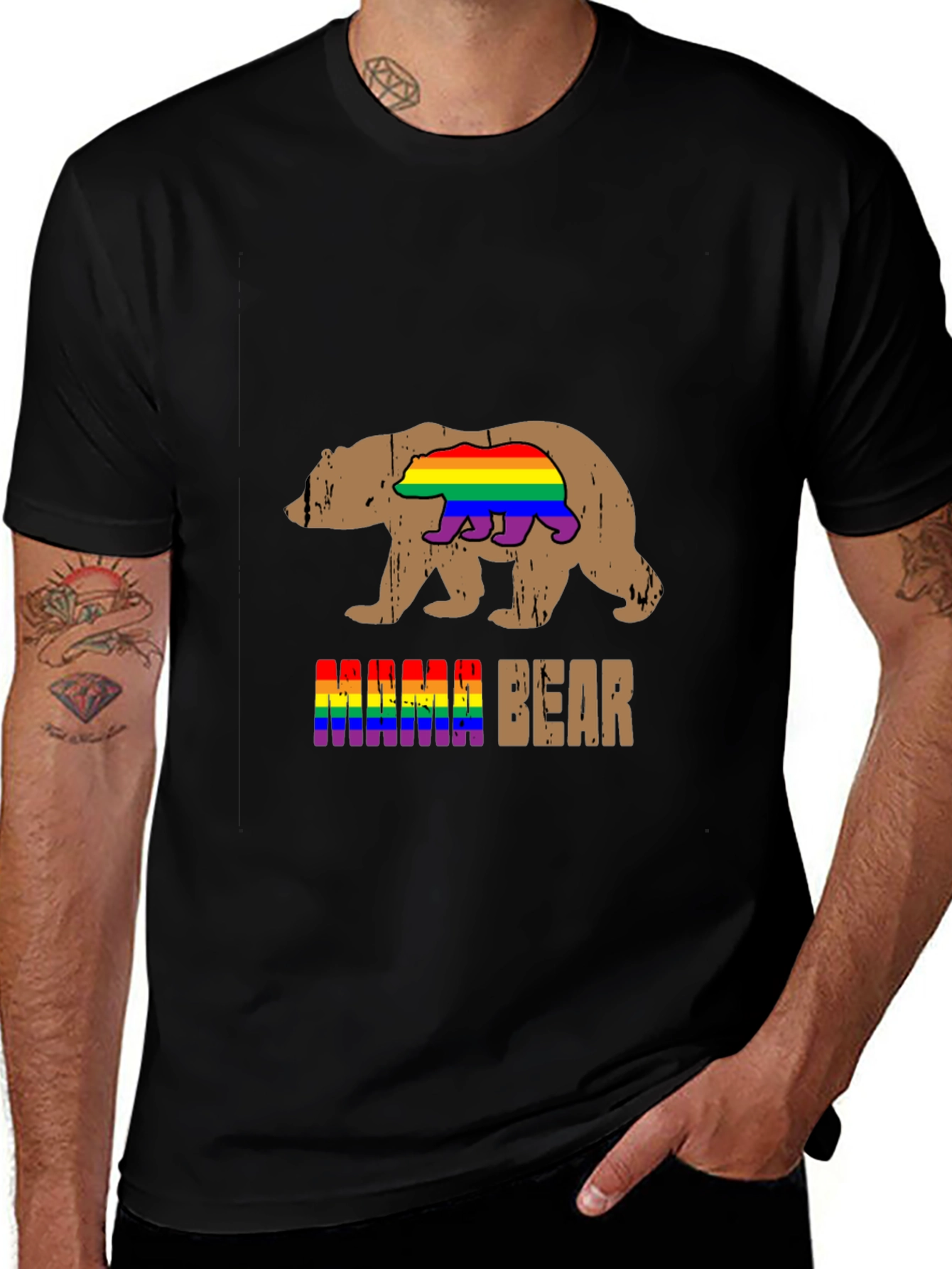 Mama Bear LGBT Pride T-Shirt