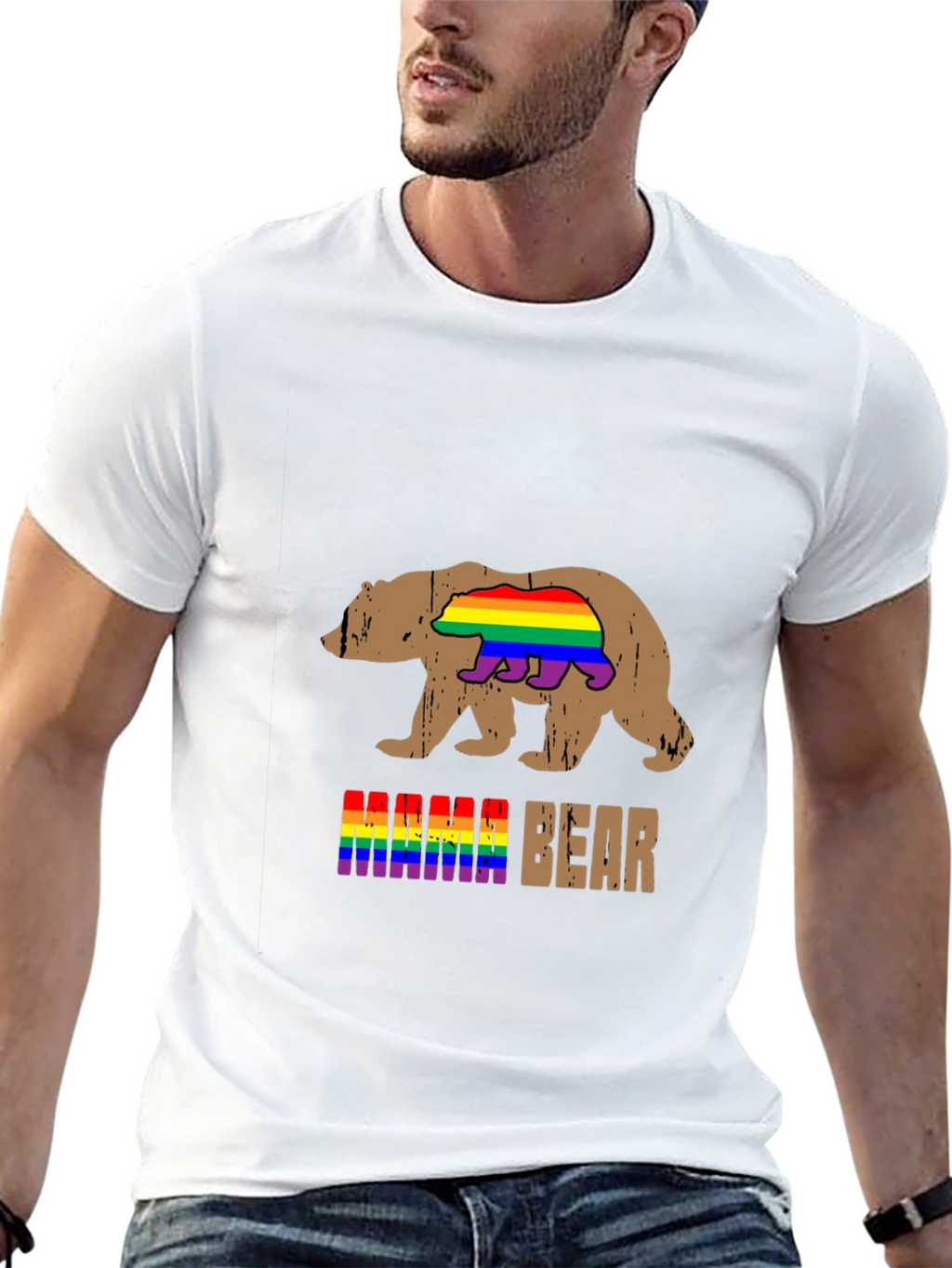 Mama Bear LGBT Pride T-Shirt