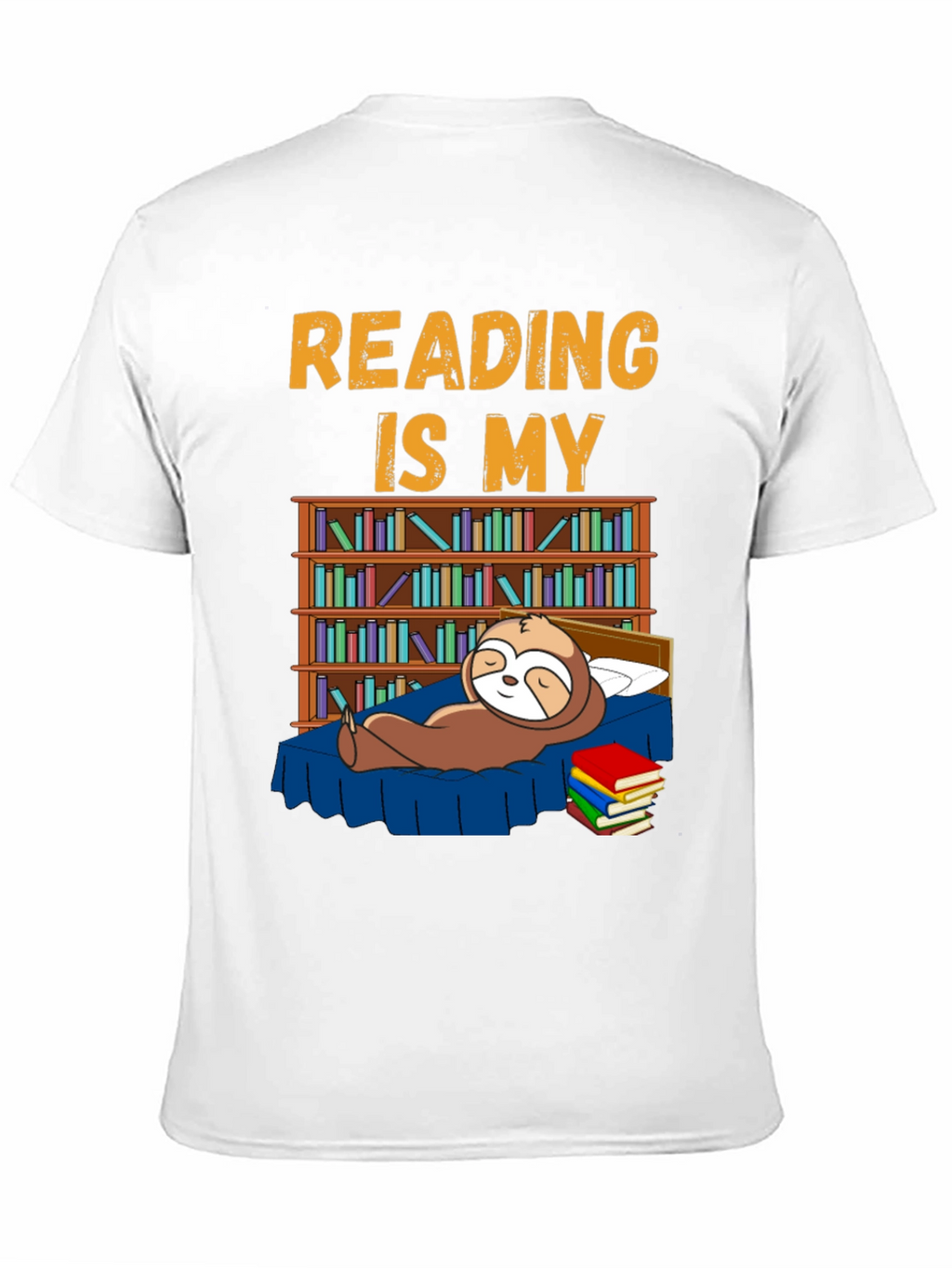 Reading is My Bedtime Sloth T-Shirt