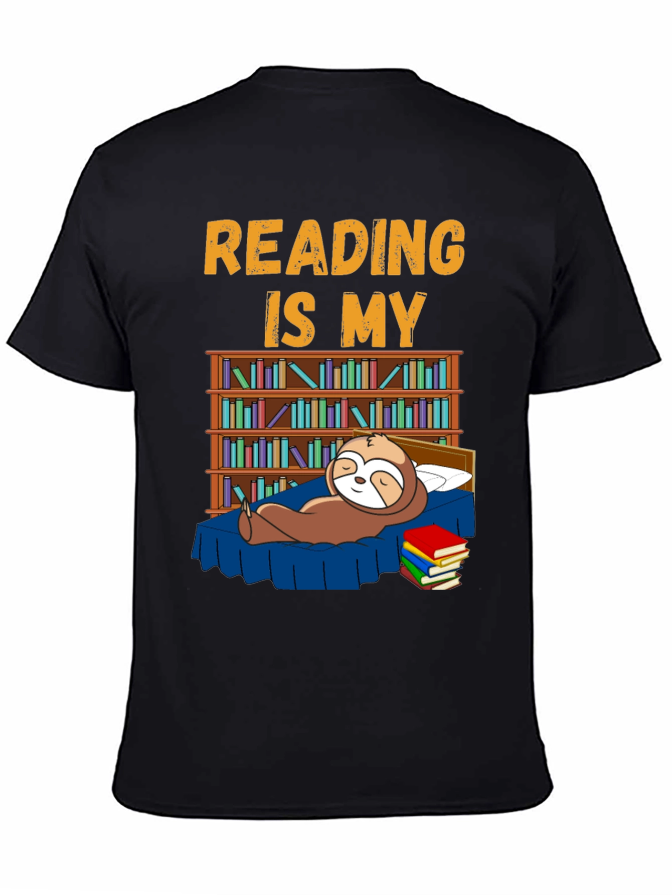 Reading is My Bedtime Sloth T-Shirt