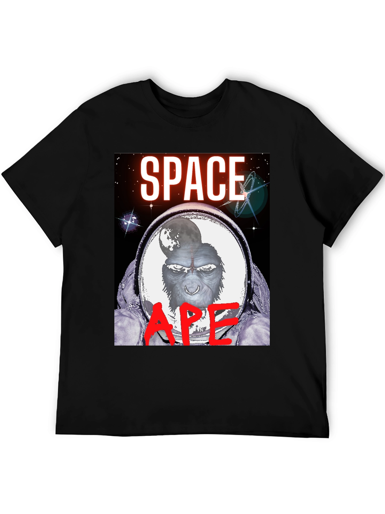 Space Ape Graphic T-Shirt - Black