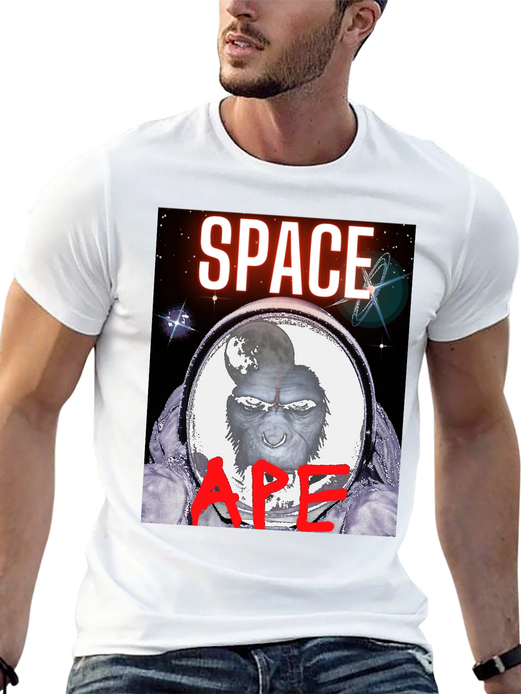 Space Ape Graphic T-Shirt - Black